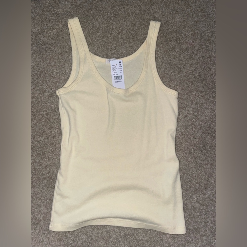 Brandy yellow tank new with tags never worn.